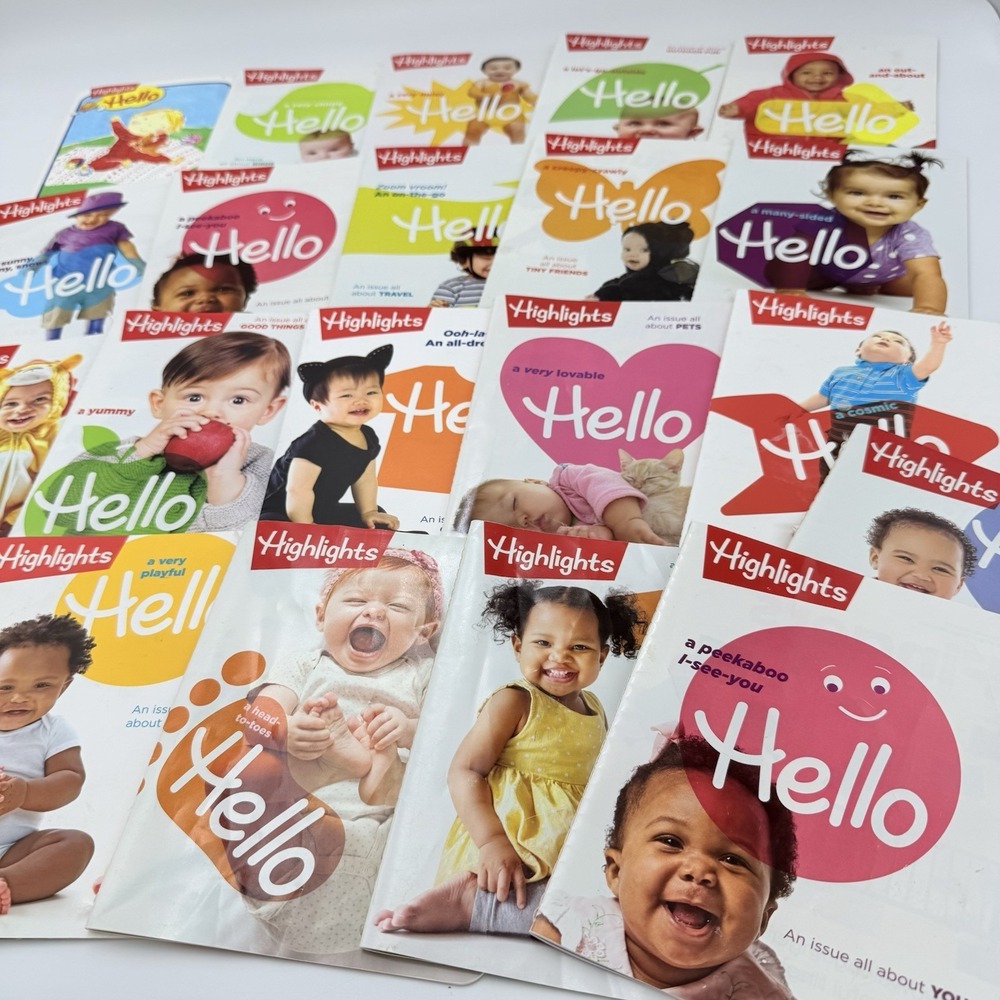 Lot Of 21 Highlights HELLO My First Magazine 2018, 2020s Baby Book Toddler